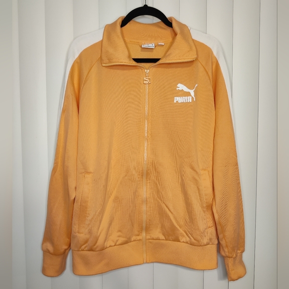 Puma Jackets & Blazers - Puma Orange/ Peach Zip-Up Athletic Jacket